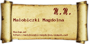 Malobiczki Magdolna névjegykártya